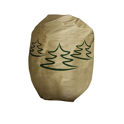 Windhager Telo Protettivo Invernale in Tessuto Non Tessuto, Protezione dal Freddo, antigelo, da Giardino, Motivo Albero di Natale, Misura XXL, 1,4 x 2 m, Beige, 07007