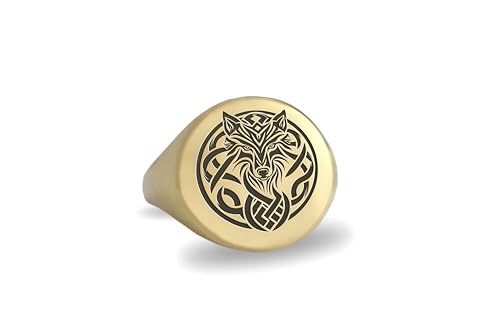 Anneau de loup en relief : bague de déclaration audacieuse et confortable