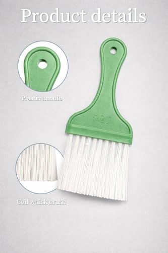 Image of AC Coil Cleaner Brush, AC Cleaning Kit, AC Coil Cleaner Efficient Cleaning Tool for Split AC Units, White Handle Brown Bristle Brush for Air Conditioner Maintenance, Suitable for Cleaning