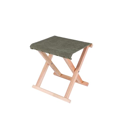 LLCOP Tabouret Portable Pliant, Tabouret de pêche en Plein air, Tabouret Adulte en Bois, Chaise en Toile Portable pour la Maison, Le Salon, la Chambre à Coucher en Plein air
