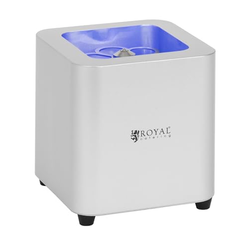 Royal Catering Enfriador de Vasos con Iluminación LED en Acero Inoxidable y Aluminio Tiempo de Escarchado 5 - 6 s Enfriador de copas Escarchador de vasos para hostelería