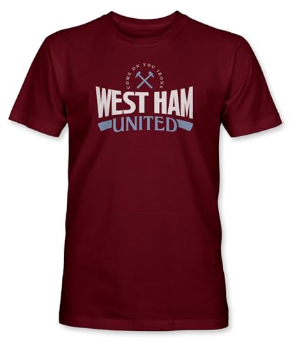 West Ham United Premium Cotton T-Shirt (US Alpha Large Regular Regular Maroon)