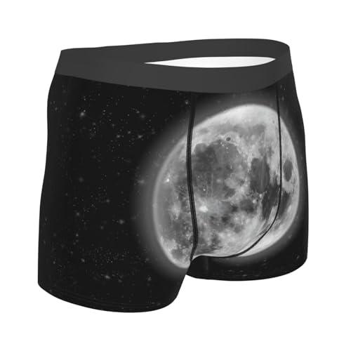 Full Moon and Stars Mens Underwear Boxer Briefs Him Moisture Wicking Boxer Briefs4