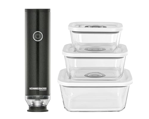 ROMMELSBACHER VAC 253/S - Juego de envasadora al vacío de mano en segundos, funcionamiento con...