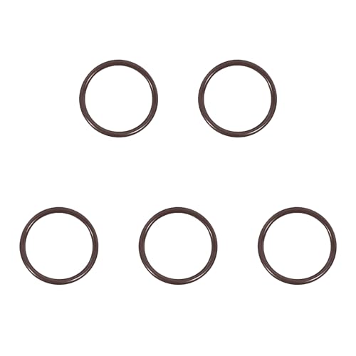 Ofowin 5個 Oリング フッ素 ゴム 29mm x 24mm x 2.5mm ブラウン オーリング 24mmの内径 29mmの外径 2.5mm幅 円形 シール ガスケッ ト耐熱 耐油 耐燃料油 耐酸 防水 耐摩耗性 車 エアコン 各種機器のガスケット