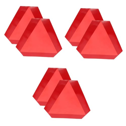 Señales Triángulo de Seguridad para Vehículos Lentos Pack 6 Piezas miniatura 1