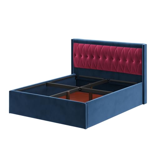 Image of Wakefit Asterion Queen Size Storage Upholstered Bed
