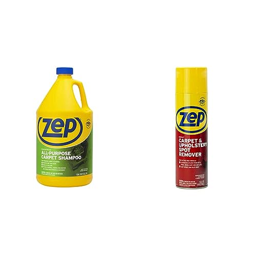 Zep All-Purpose Carpet Shampoo Concentrate Cleaner - 1 Gallon - ZUCEC128 - Professional Formula Removes Dirt and Stains & ZUSPOT19 Instant Spot and Stain Remover, 19 oz image 2