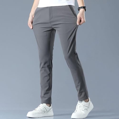 Men's Stretch Slim Fit Business Dress Pants Casual Flat Front Golf Pants Lightweight Work Slacks for Men3