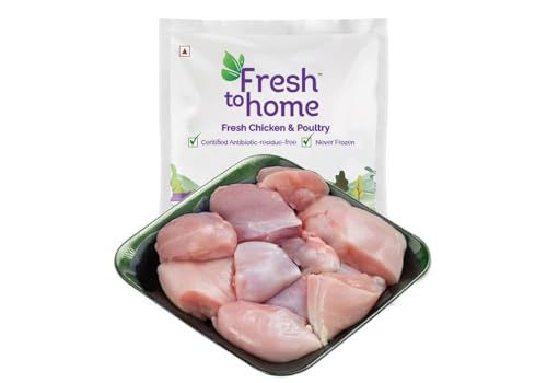 FreshtoHome | Premium Chicken Thigh / Whole Leg | Curry Cut | 300g (Antibiotic-residue-free) (UAE)