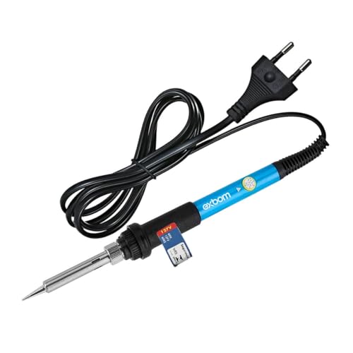 Ferro de Solda Ajustavel Exbom 127V Soldador 127VExbom Ajustavel 15 a 60W mais Ponteiras Kit Solda A