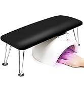 Big Nail Arm Rest Microfiber Leather, Non-Slip Arm Rest for Acrylic Nails, Professional Manicure ...