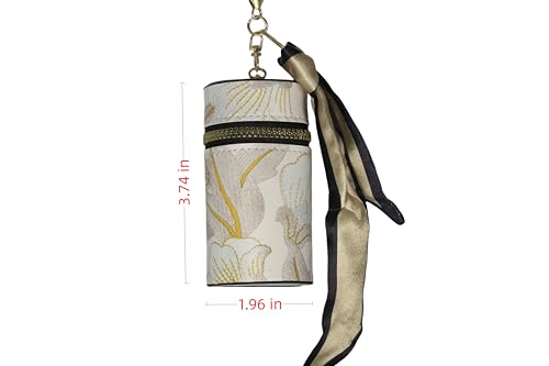 Fashion Wallet Small Clear Flower Portable Earphone Port Red Envelope Car Key Pendant, White4