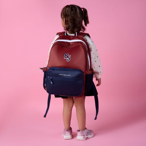 Image of Tommy Hilfiger High School Backpack Blade | Rugged Water-Resistant Daily Tech Bag for Students with 2 Compartments | Internal Zip Organizer & Signature RWB Details | 36L High-Capacity