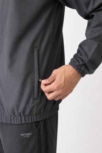 Image of FITINC Men's Sports Jacket | Regular Fit | Full Zip | Zipper Pockets | Jacket for Gym, Running, Cycling & Travel