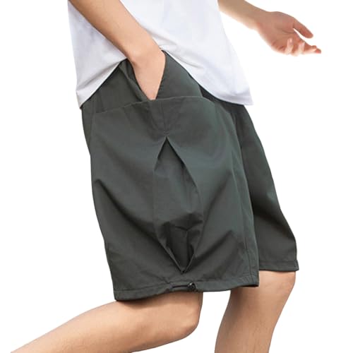 Short texturé respirant homme à coupe droite large pour un confort estival absolu