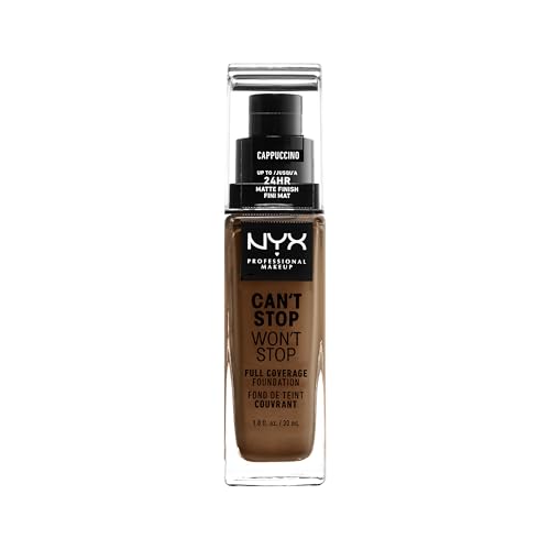 NYX Professional Makeup Can't Stop Won't Stop Full Coverage Foundation, Langanhaltend, Wasserfest, Vegane Formel, Mattierter Teint… – Ansicht 2