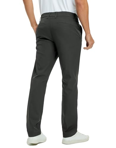 Rouen Golf Pants Men 8 Pockets Water Resistant Flat Front - 30"/32"/34" Chino Dress Pants Lightweight Stretch Casual Trousers2