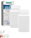 ALONK 2 Stück Wandfarbe Ausbessern Weiß 100g, Ausbesserungsfarbe Weiss mit Roller, Weiße Farbe Zum Ausbessern für Flecken, Risse, Graffiti, Kratzer