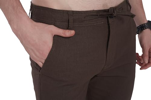 Image of DIVISIVE Men's Loose Fit Linen Blend Cotton Pants