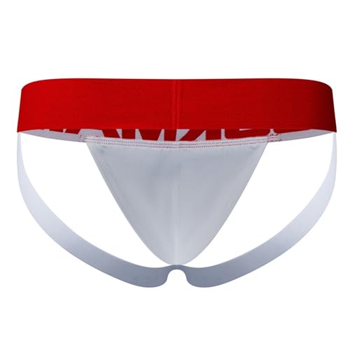 JOCKMAIL Men's Jockstrap Underwear Athletic Supporte Mens Jockstrap Underwear 3 Pack3