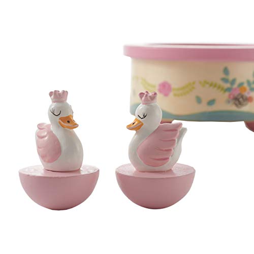Ruyu Wooden Music Box,Musical Box Swan Toy Decoration Birthday Present For Lover Friends And Children,Pink (Pink) #TOP1
