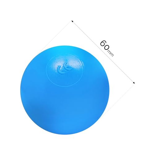 MISIOO Bälle für Bällebad 150 Stück - Bälle Ø 6 cm - Plastikbälle aus 100% LDPE - Hellblau/Perlen/Blau