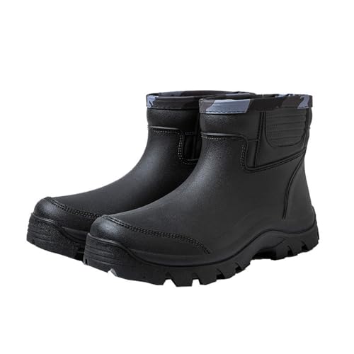 Bottes de pluie imperméables en PVC léger XUDREZ avec semelle crantée