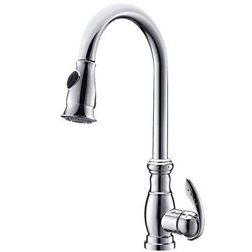 Robinet de cuisine flexible idéal pour laver les grands plats