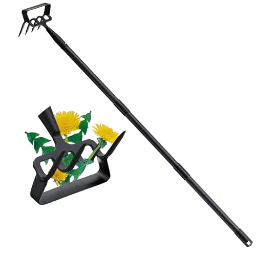 Azadón y cultivador pesado con mango largo 30-60 pulg miniatura 1