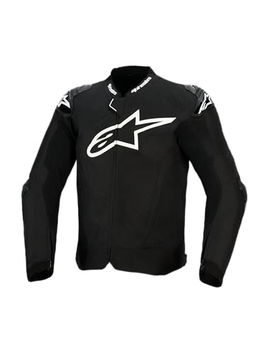 Alpinestars T-GP Air Jacket Men's, Motorcycle Riding Textile, Lightweight Breathable Mesh Ventilation, Race-Spec Aero Hump - 2XL, Black