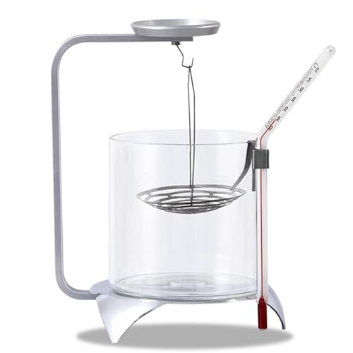 Soporte de determinación de densidad con termómetro para laboratorio, fácil manejo de líquidos y sólidos