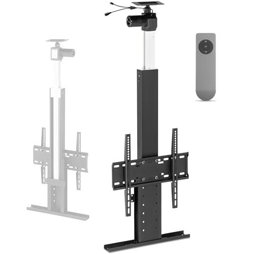 Xantron® PREMIUM-BD400E TV Lift Elektrisch mit Fernbedienung für Boden & Decke [32-55 Zoll] Fernseher Deckenhalterung/TV Deckenhalterung elektrisch/VESA 75x75-400x400