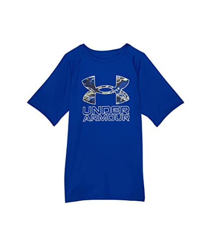 Image of Under Armour Boys' Tech Hybrid Printed Fill Short-Sleeve T-Shirt