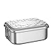 G.a HOMEFAVOR 800ML Boîte à Bento Boîtes-Repas en Acier Inoxydable Boîte à Lunch en Métal Petite Boite pour Le Déjeuner Alimentaires étanches pour Enfants Et Adultes