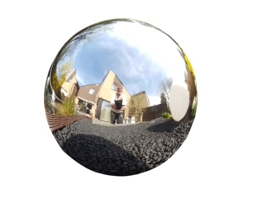 Jürgen Bocker Garten-Ambiente Dekokugel aus Edelstahl 35 cm poliert Dekorationskugel Edelstahlkugel