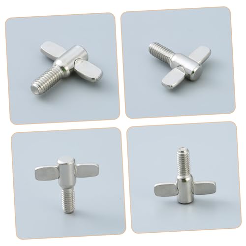 10 piezas de Tornillos superiores de platillos para batería, accesorios de instalación fáciles, construcción resistente para rendimiento fiable miniatura 5