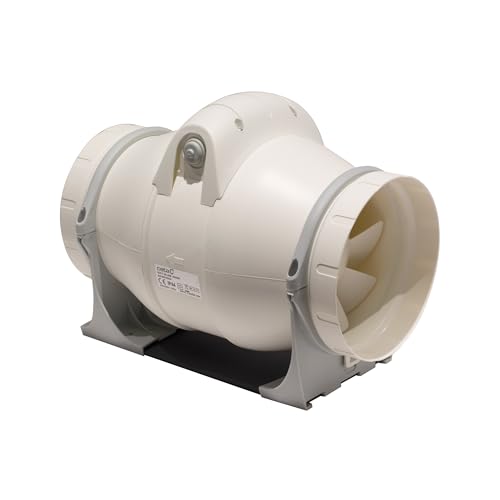 Cata Extractor de Conducto DUCT IN-LINE 160/560 Alto Rendimiento Bajo Nivel Sonoro 27 dB Gran Potencia 70W Velocidad 2700 r.p.m Incluye Bridas Sujeción Diámetro 160 cm