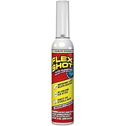 1 of Flex Shot Rubber Adhesive Sealant Caulk, 8-oz, Clear
