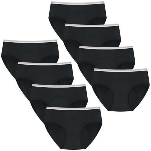 Geronmine Teen Girls Period Underwear Menstrual Leakproof Panties for First Period Starter Panty Kids Cotton Protective Brief