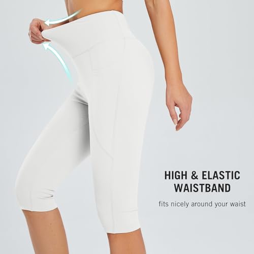 Baleaf High-Waist Capri Leggings with Pockets — view 3