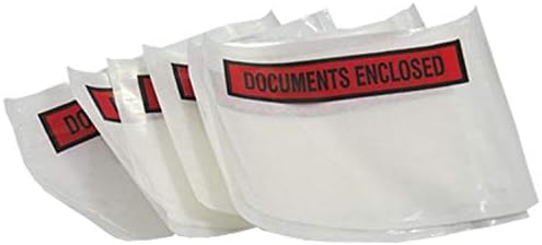 50 Small A6 Size Printed Peel + Seal Clear Document Enclosed Wallets 112 x 162mm / 4.5 x 6.5" Postal Mailing Packaging Packing Shipping Postage Pouches Bags Address Envelopes Labels Stickers Slips
