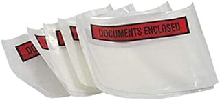 50 Small A6 Size Printed Peel + Seal Clear Document Enclosed Wallets 112 x 162mm / 4.5 x 6.5" Postal Mailing Packaging Packing Shipping Postage Pouches Bags Address Envelopes Labels Stickers Slips