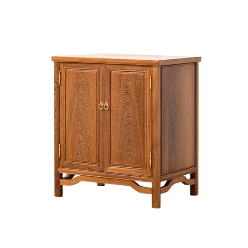 BASXDRFXZ Gabinete para Platos Aparador Simple Chino, gabinete de Almacenamiento Doble Puerta for el hogar, Bar, Buffet, Vitrina Entrada(M:55 * 45 * 75cm)