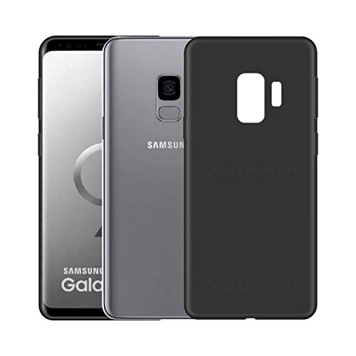 Image of Case Creation Luxurious OG Series for Samsung Galaxy S9 Case Cover,Anti-Dirty Slim Case Frosted Matte Cute Candy TPU Raised Bezel (Splash of Color) Back Cover for Samsung S9 -Black