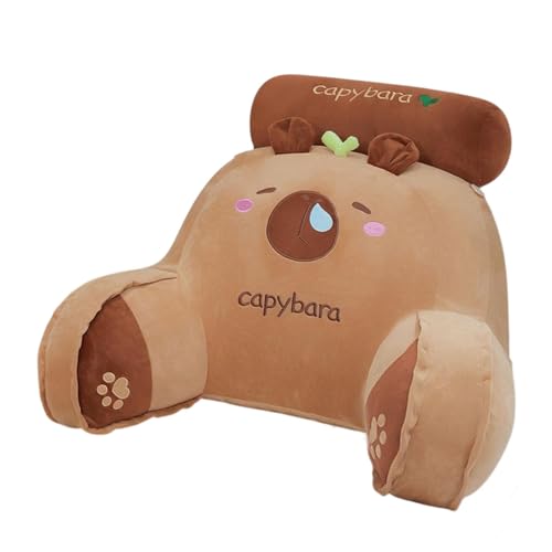 Peluche capybara coussin de lit pour cocooning, lecture nocturne et décoration de chambre