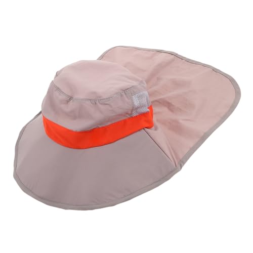 UPKOCH Wide Brim Fishing Beach Cap for Boy Girl and Lightweight Breathable Outdoor Sun Protection for Boys Grey