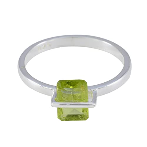 Bague péridot naturel argent 925 cadeau idéal femme