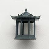 Caractéristiques: Non peint Studio de Yao Bâtiment miniature à l’échelle HO Voiture militaire Accessoires de chemin de fer Accessoires Diorama Pavillon octogonal Paysage Bonsaï Modèle d’architecture ancienne