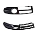 Car Fog Lights Grille Cover Auto Front Lower Bumper Racing Grills Compatible For Audi A4 S4 B7 Sedan Avant Cabrio S-Line Quattro 2005-2009